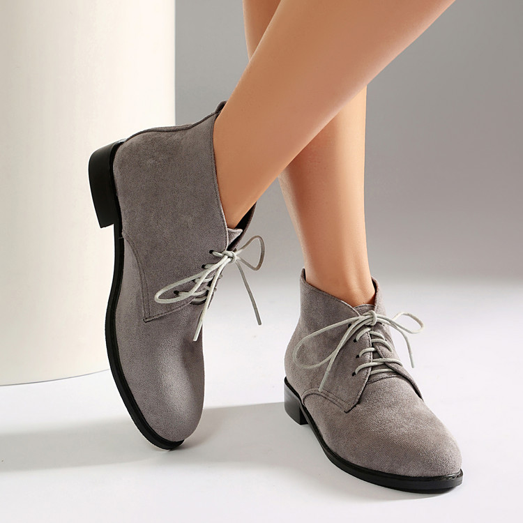 Fashion Casual Shoes Suede Upper Rubber Sole Lace-Up Low Top Unisex